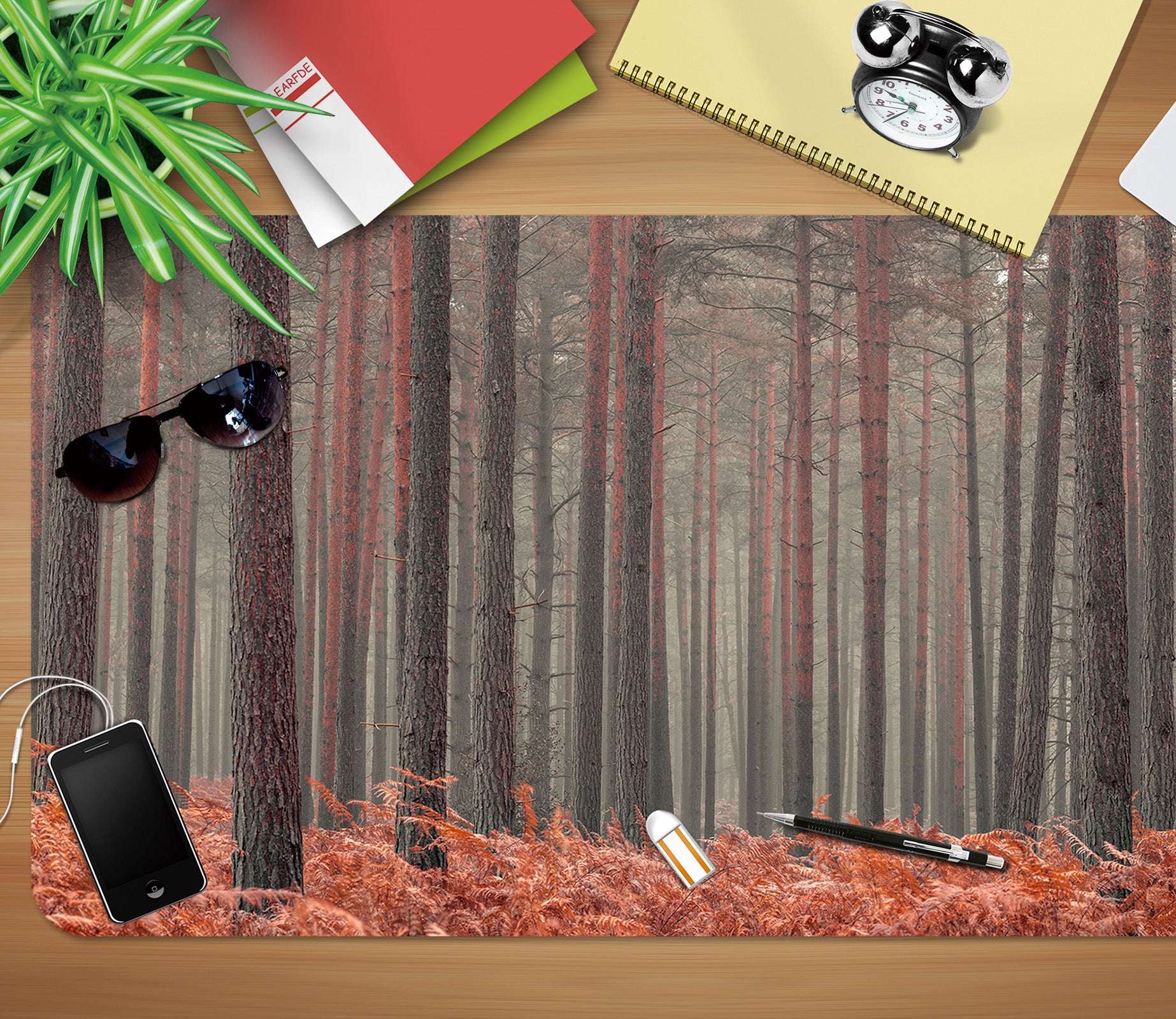 3D Autumn Leaves 7760 Assaf Frank Desk Mat