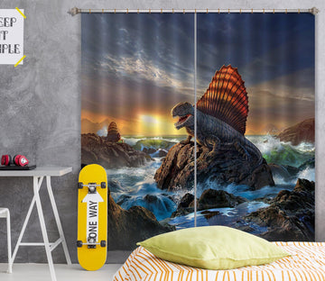 3D Giant Tsunami 058 Jerry LoFaro Curtain Curtains Drapes Curtains AJ Creativity Home 