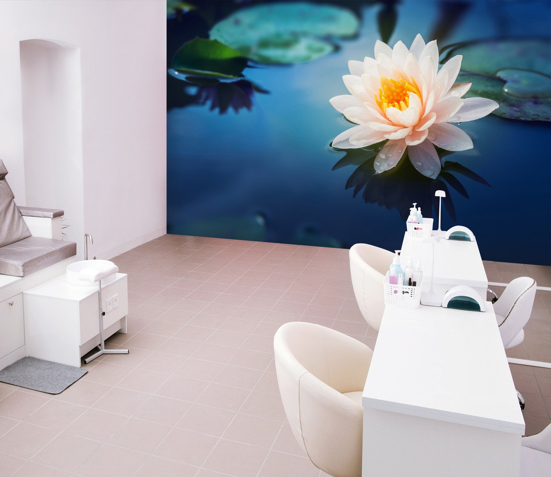 3D Lotus Flower Leaves 62 Wall Murals Wallpaper AJ Wallpaper 2 