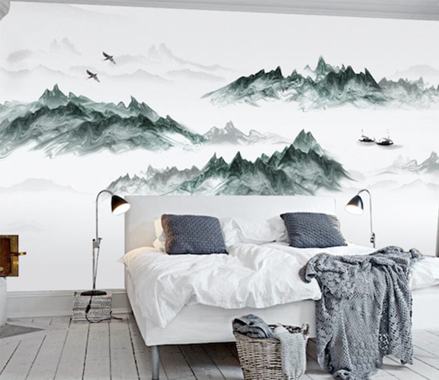 3D Deep Mountain River WG196 Wall Murals Wallpaper AJ Wallpaper 2 
