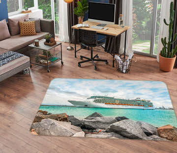 3D Steamship Stone 42058 Vehicle Non Slip Rug Mat