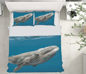 3D Whale 61110 Bed Pillowcases Quilt
