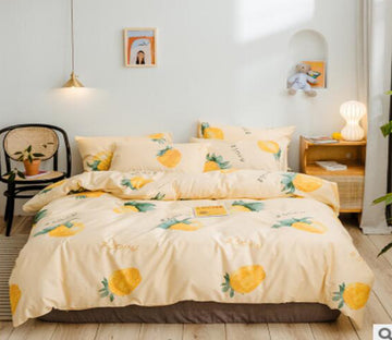 3D Yellow Pineapple 17062 Bed Pillowcases Quilt