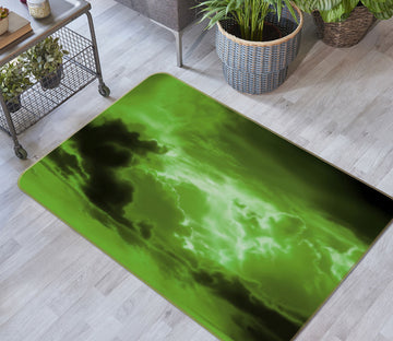 3D Green Clouds 31178 Non Slip Rug Mat