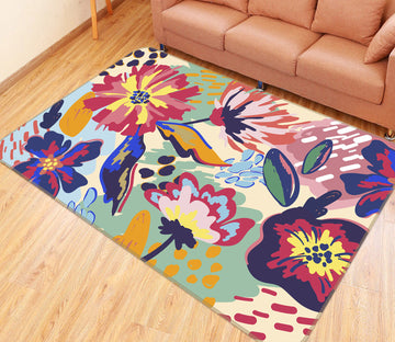 3D Flower 30192 Non Slip Rug Mat