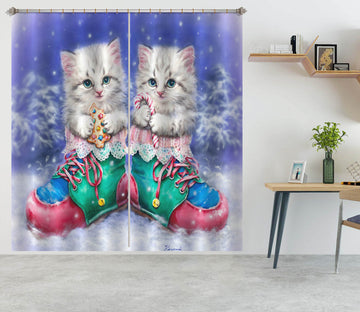 3D Cat Shoes 9095 Kayomi Harai Curtain Curtains Drapes