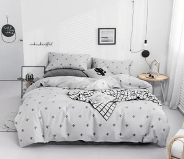 3D Grey Cactus 15156 Bed Pillowcases Quilt