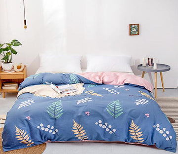 3D Leaf 2034 Bed Pillowcases Quilt