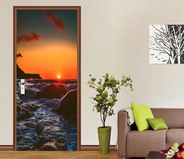 3D Seaside Reef 22026 Door Mural