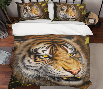 3D Tiger Head 21044 Bed Pillowcases Quilt