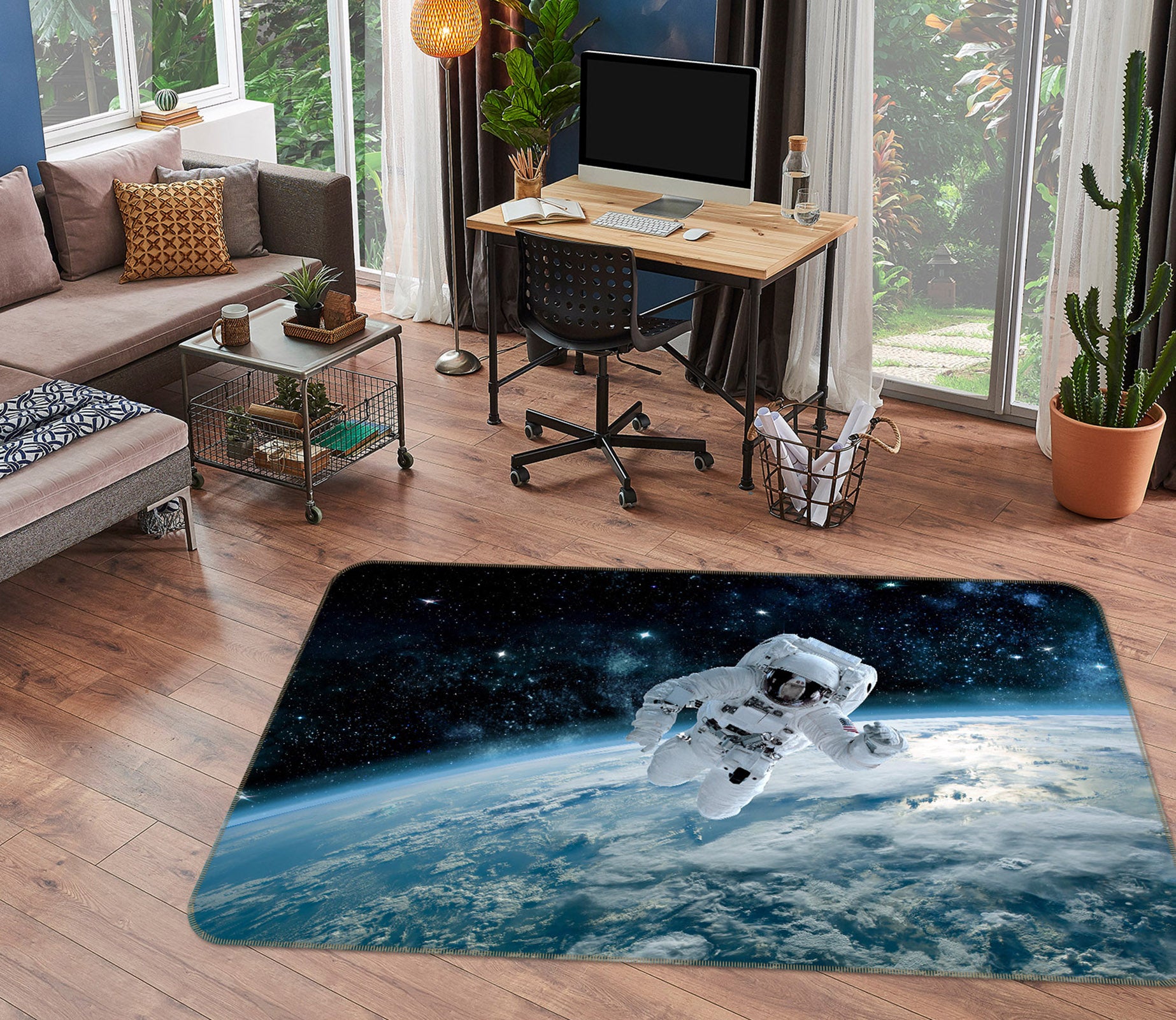 3D Astronaut 30187 Non Slip Rug Mat