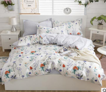 3D Flower Pattern 18149 Bed Pillowcases Quilt