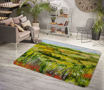 3D Golden Steppe 1024 Allan P. Friedlander Rug Non Slip Rug Mat Mat AJ Creativity Home 
