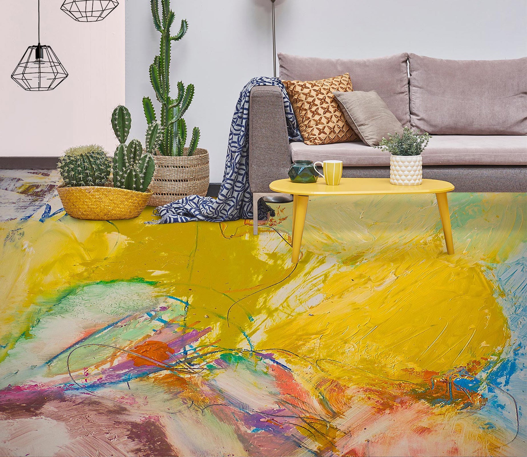 3D Colorful Pattern 9611 Allan P. Friedlander Floor Mural