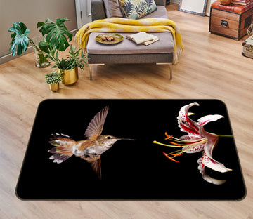 3D Bird Flower 38124 Animal Non Slip Rug Mat
