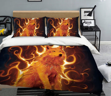 3D Phoenix Wolf Def 069 Bed Pillowcases Quilt Exclusive Designer Vincent Quiet Covers AJ Creativity Home 