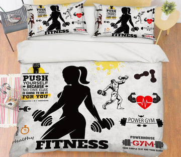 3D Weightlifting 14124 Bed Pillowcases Quilt