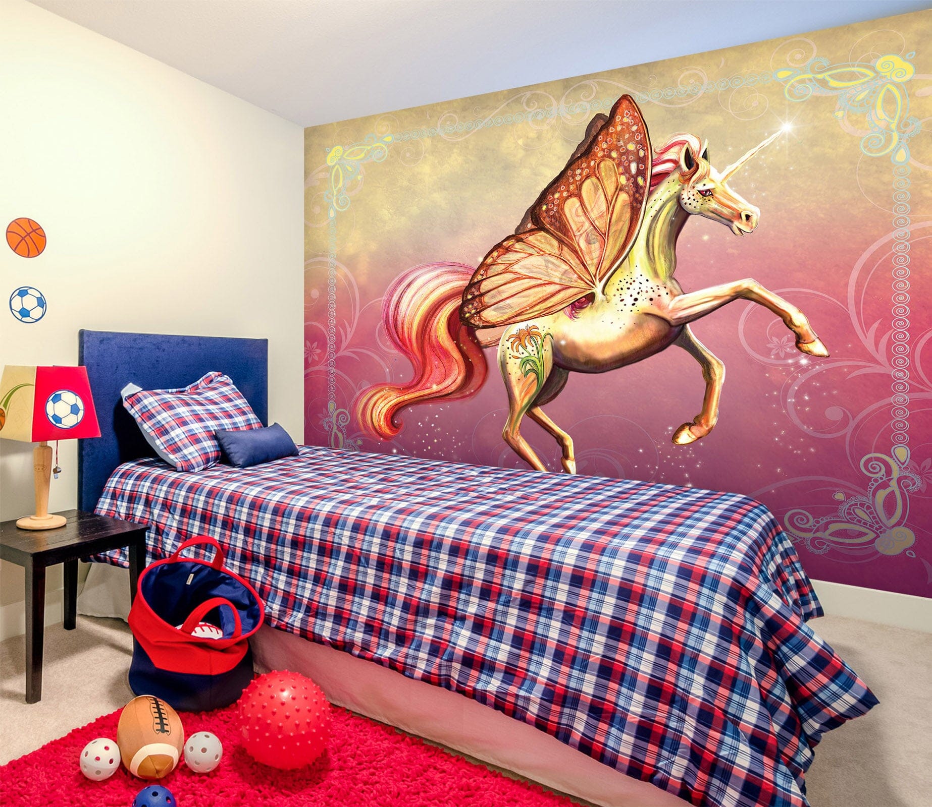 3D Wing Horse 1404 Rose Catherine Khan Wall Mural Wall Murals Wallpaper AJ Wallpaper 2 