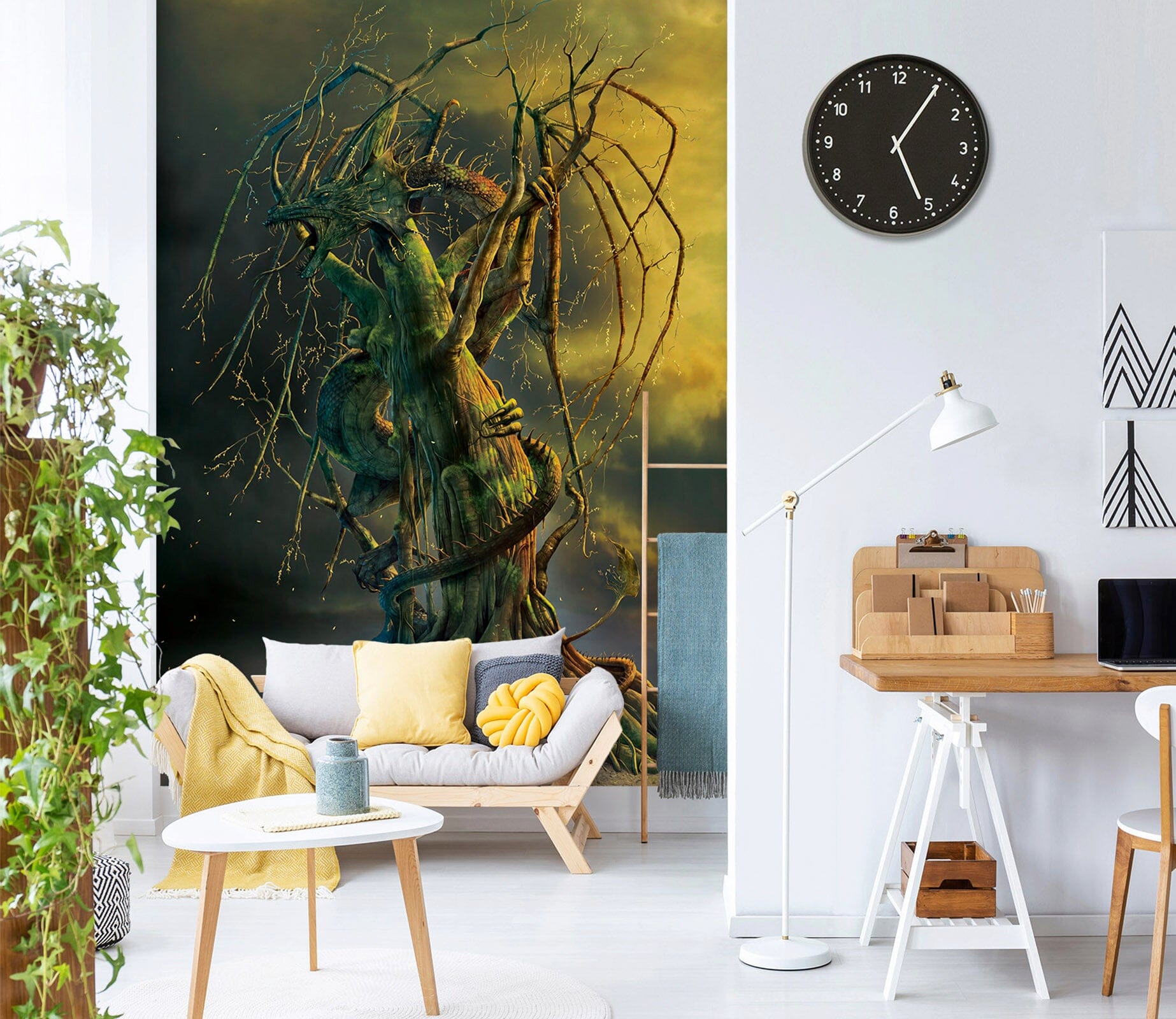 3D Tree Dragon 1563 Wall Murals Exclusive Designer Vincent Wallpaper AJ Wallpaper 2 