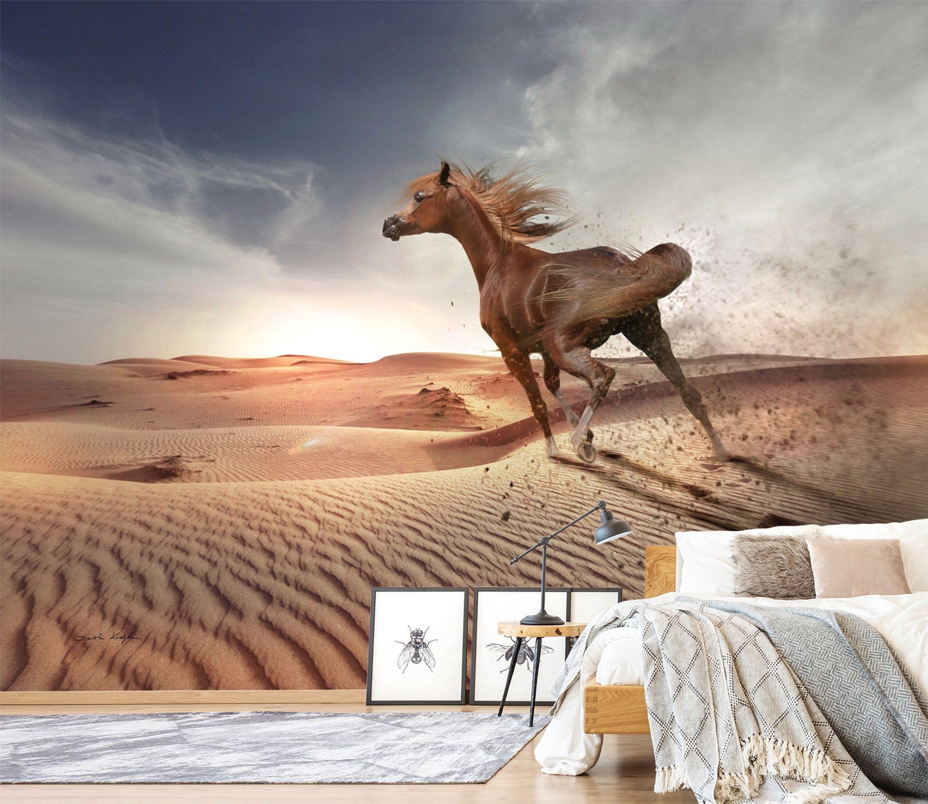 3D Desert Horse 134 Wallpaper AJ Wallpaper 
