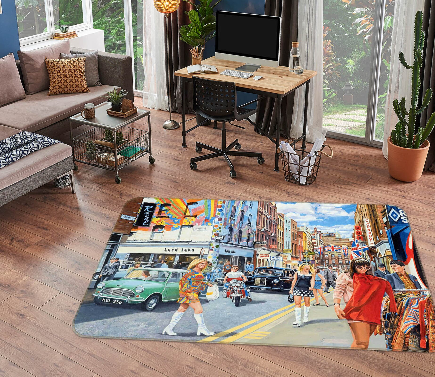3D Fashion Girl 1063 Trevor Mitchell Rug Non Slip Rug Matat Mat AJ Creativity Home 