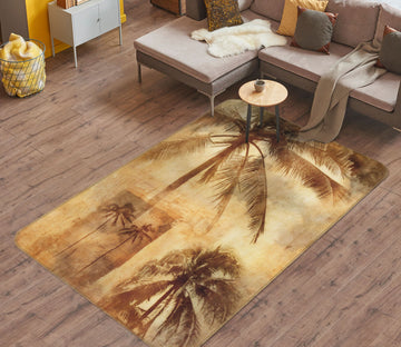 3D Coconut Tree 32184 Non Slip Rug Mat