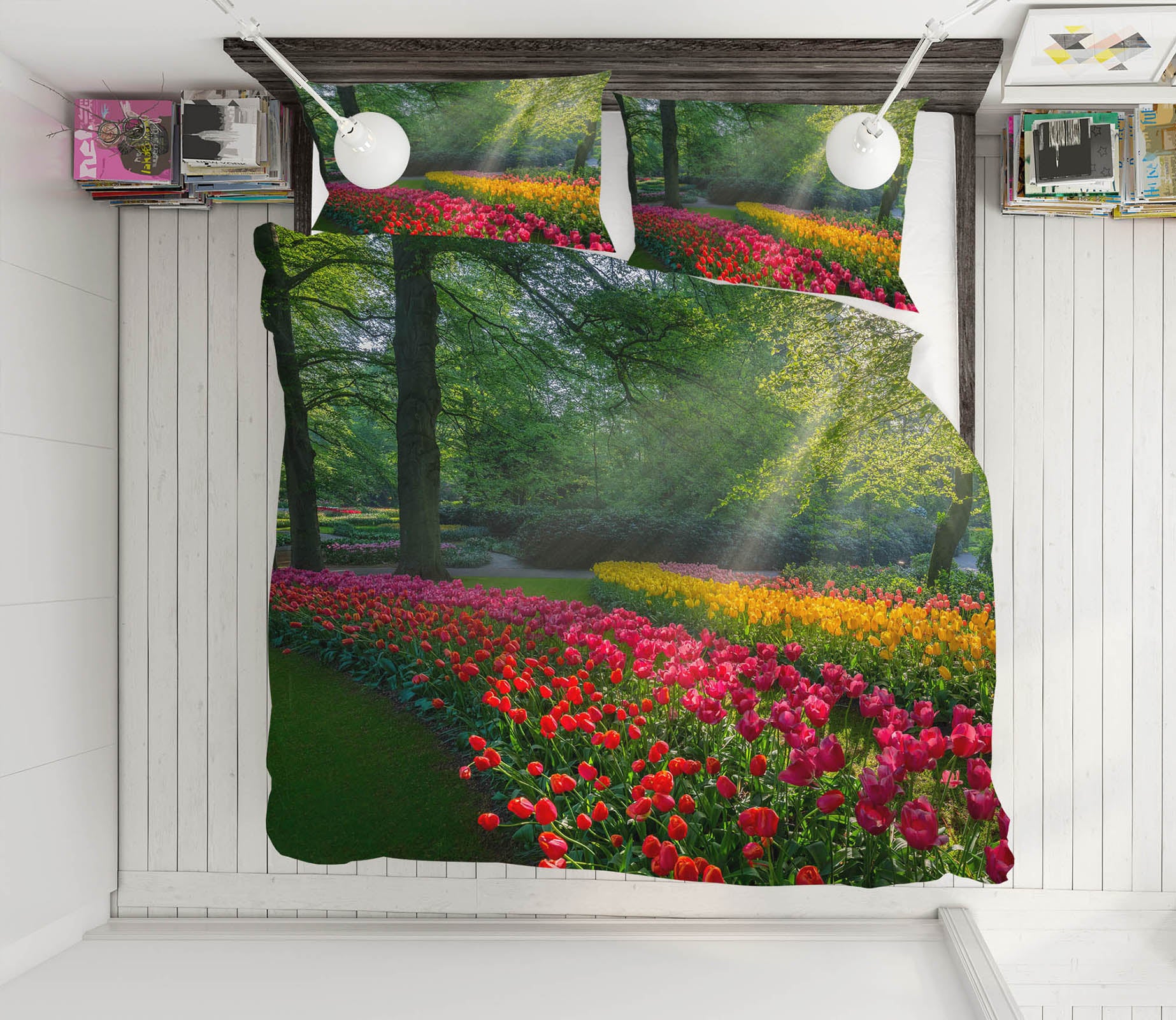 3D Safflower Garden 141 Marco Carmassi Bedding Bed Pillowcases Quilt