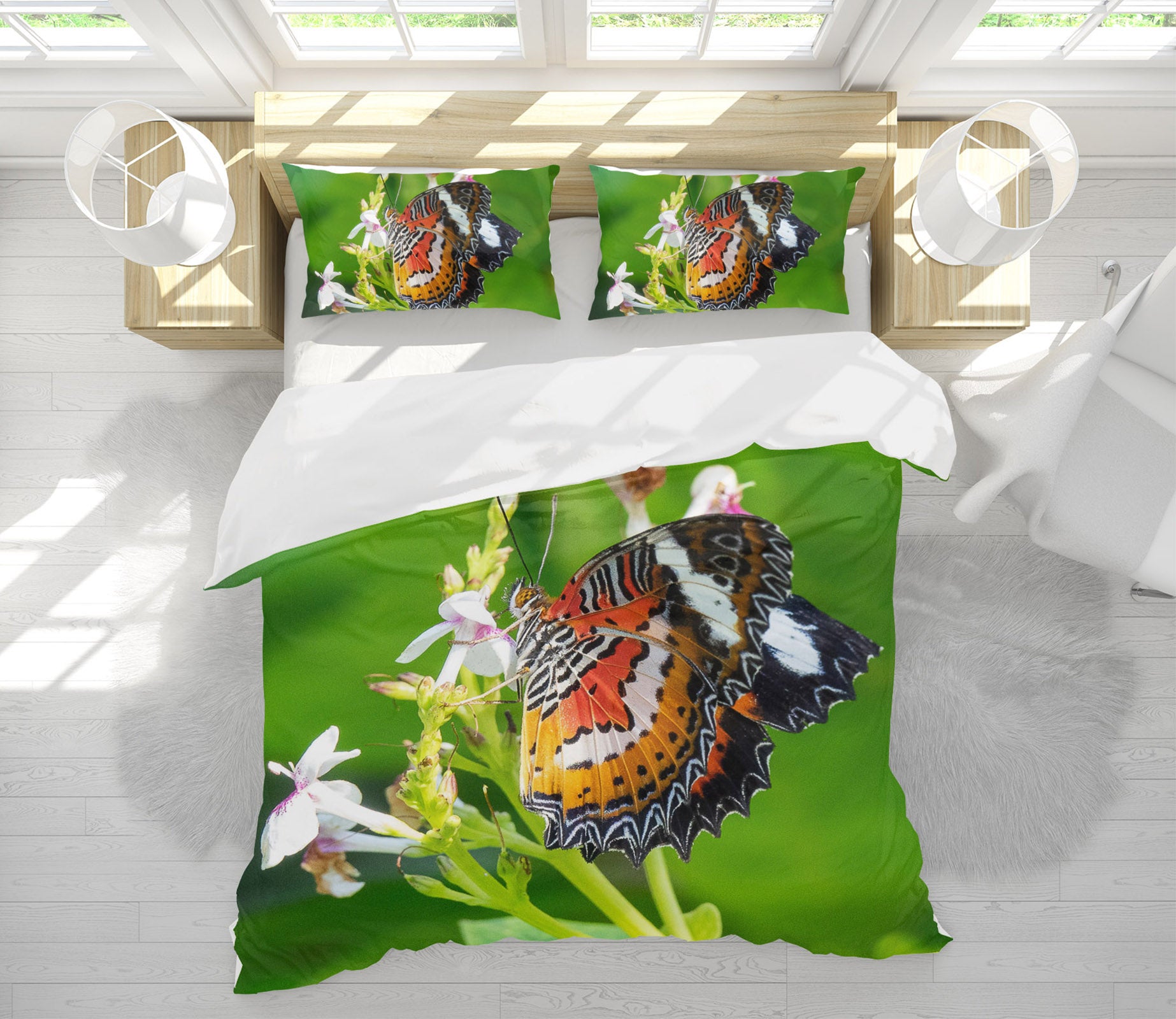 3D Butterfly 63183 Bed Pillowcases Quilt