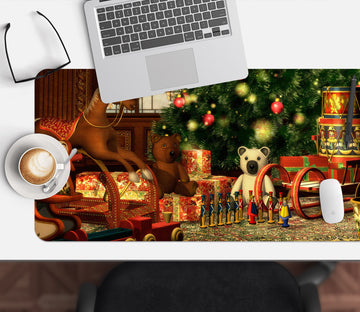 3D Trojan Horse Bear Doll 51162 Christmas Desk Mat Xmas