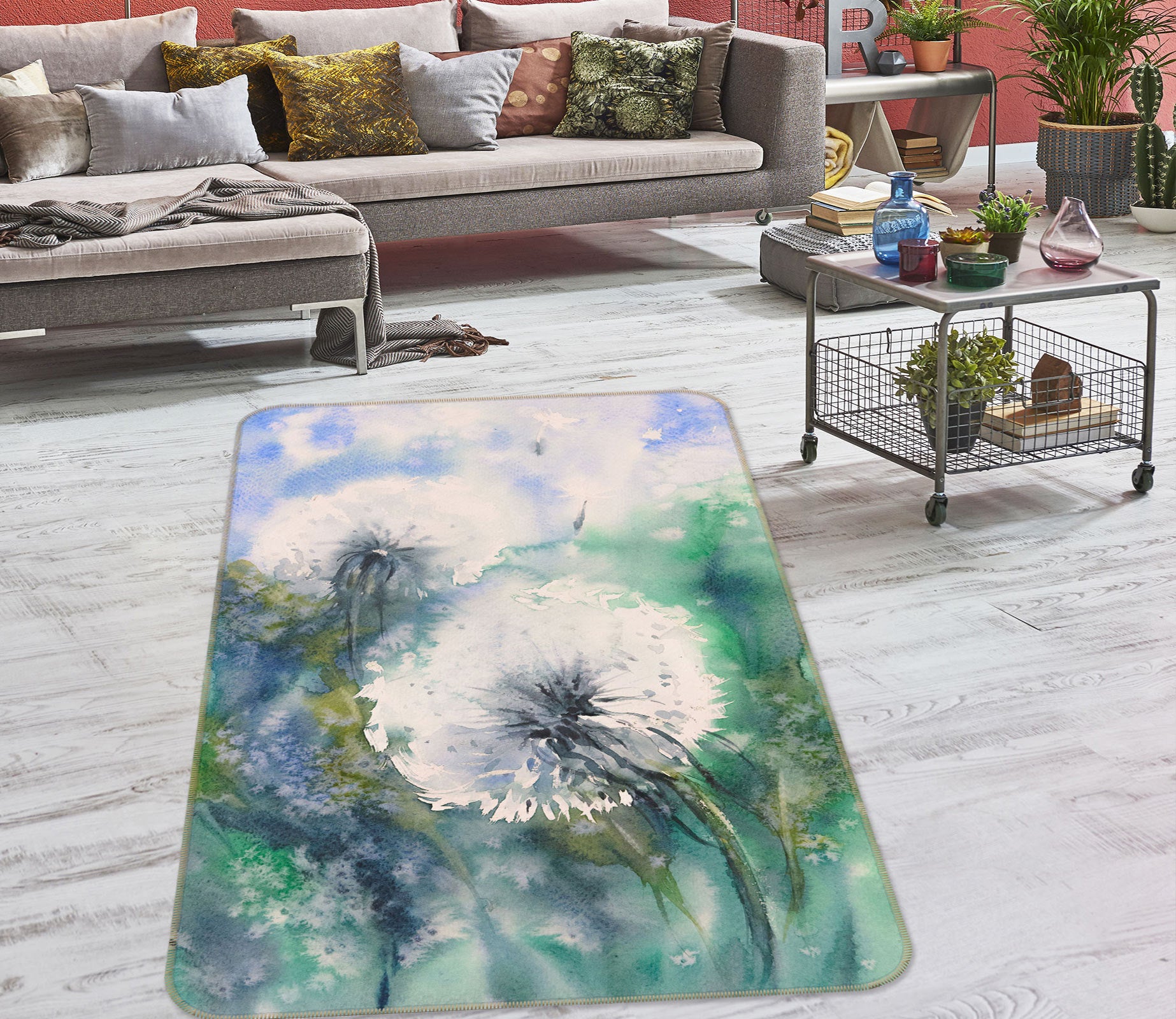 3D Dandelion 33070 Non Slip Rug Mat