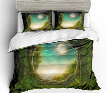 3D Tree Hole 6090 Bed Pillowcases Quilt