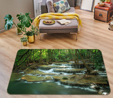 3D Jungle Water 34166 Non Slip Rug Mat