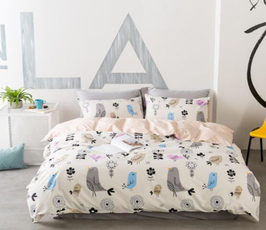 3D Birds 30301 Bed Pillowcases Quilt