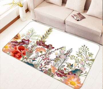 3D Flower Bush 37046 Non Slip Rug Mat