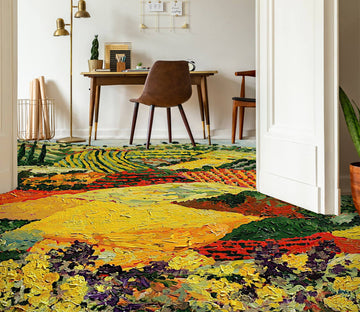 3D Color Field Painting 9529 Allan P. Friedlander Floor Mural