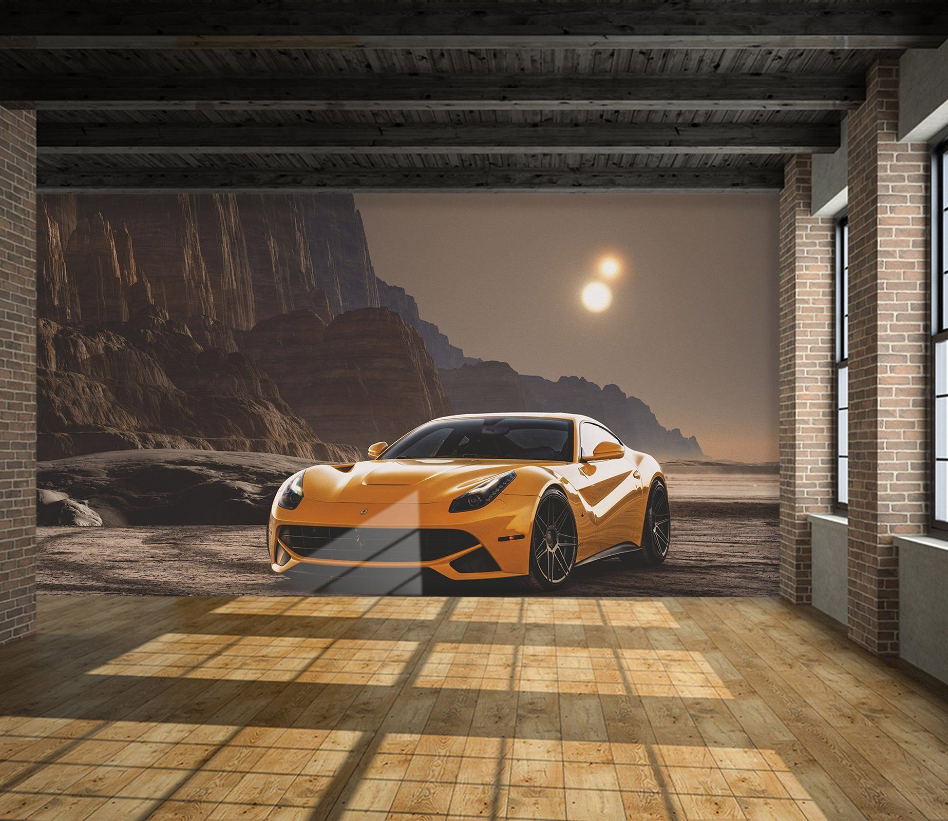 3D Night Car 950 Vehicle Wall Murals Wallpaper AJ Wallpaper 2 