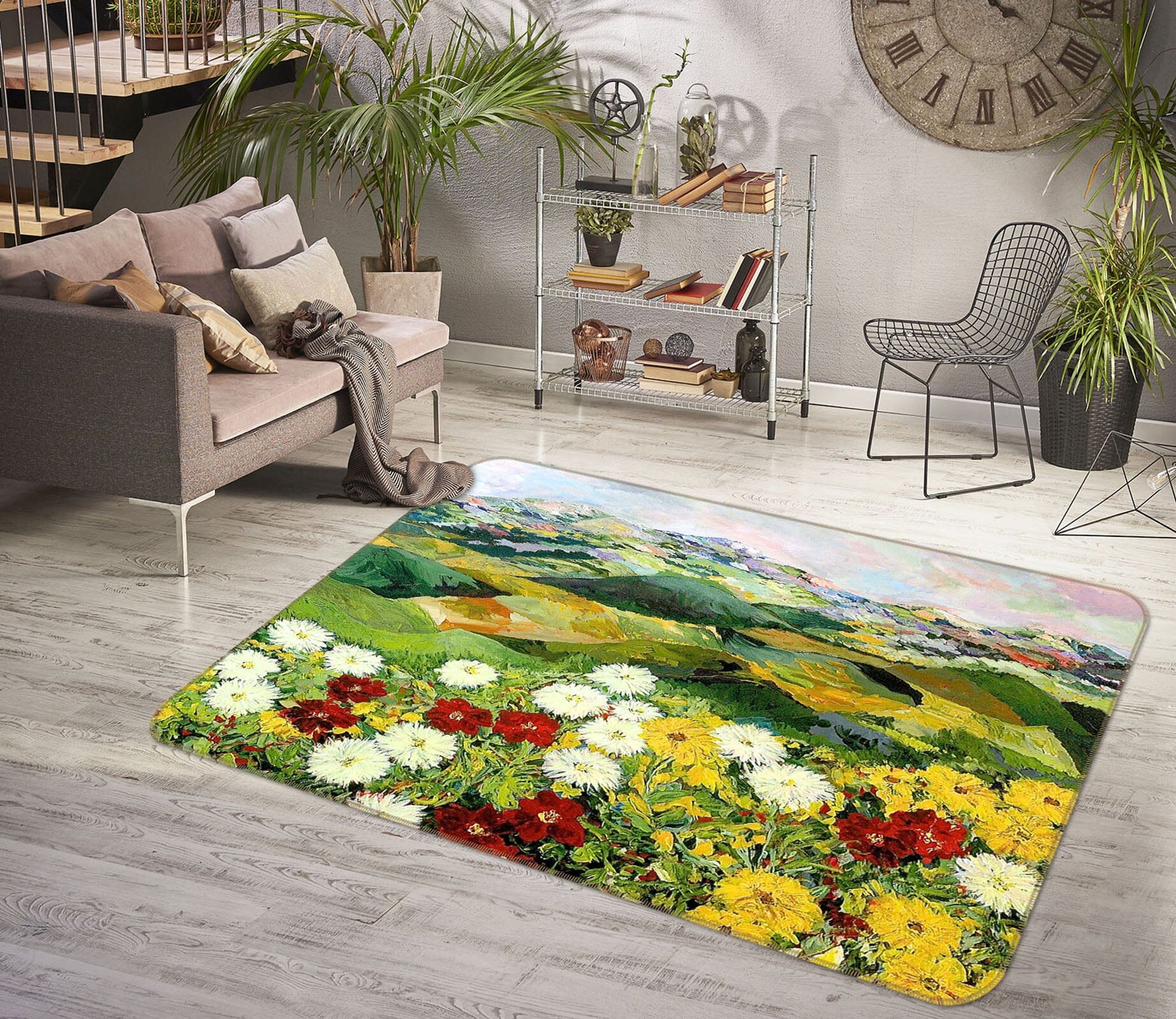 3D Beautiful Flowers 1016 Allan P. Friedlander Rug Non Slip Rug Mat Mat AJ Creativity Home 