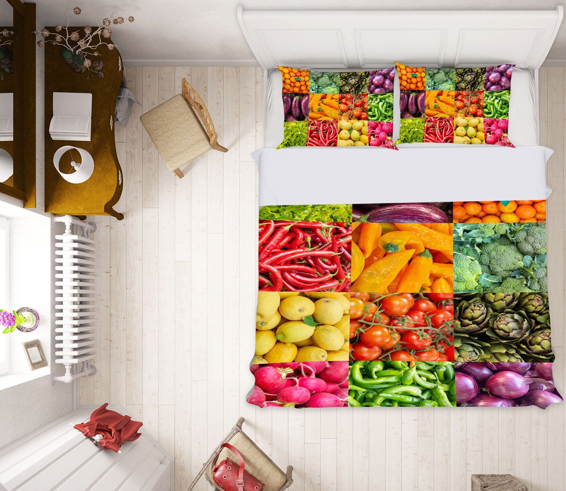 3D Vegetable And Fruit 2024 Assaf Frank Bedding Bed Pillowcases Quilt Quiet Covers AJ Creativity Home 