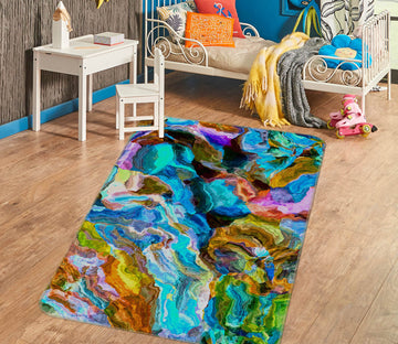 3D Colorful Pattern 65009 Non Slip Rug Mat
