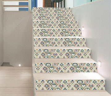 3D Colorful Fish Scales 0321 Marble Tile Texture Stair Risers Wallpaper AJ Wallpaper 