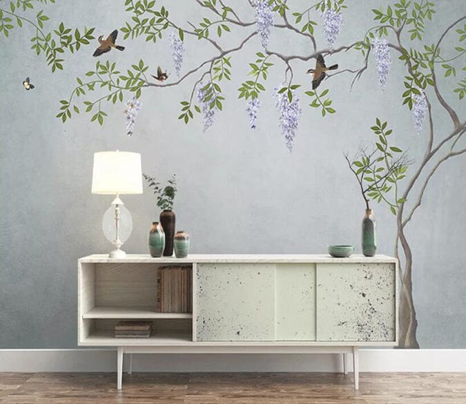 3D Leaf Flower 1607 Wall Murals Wallpaper AJ Wallpaper 2 