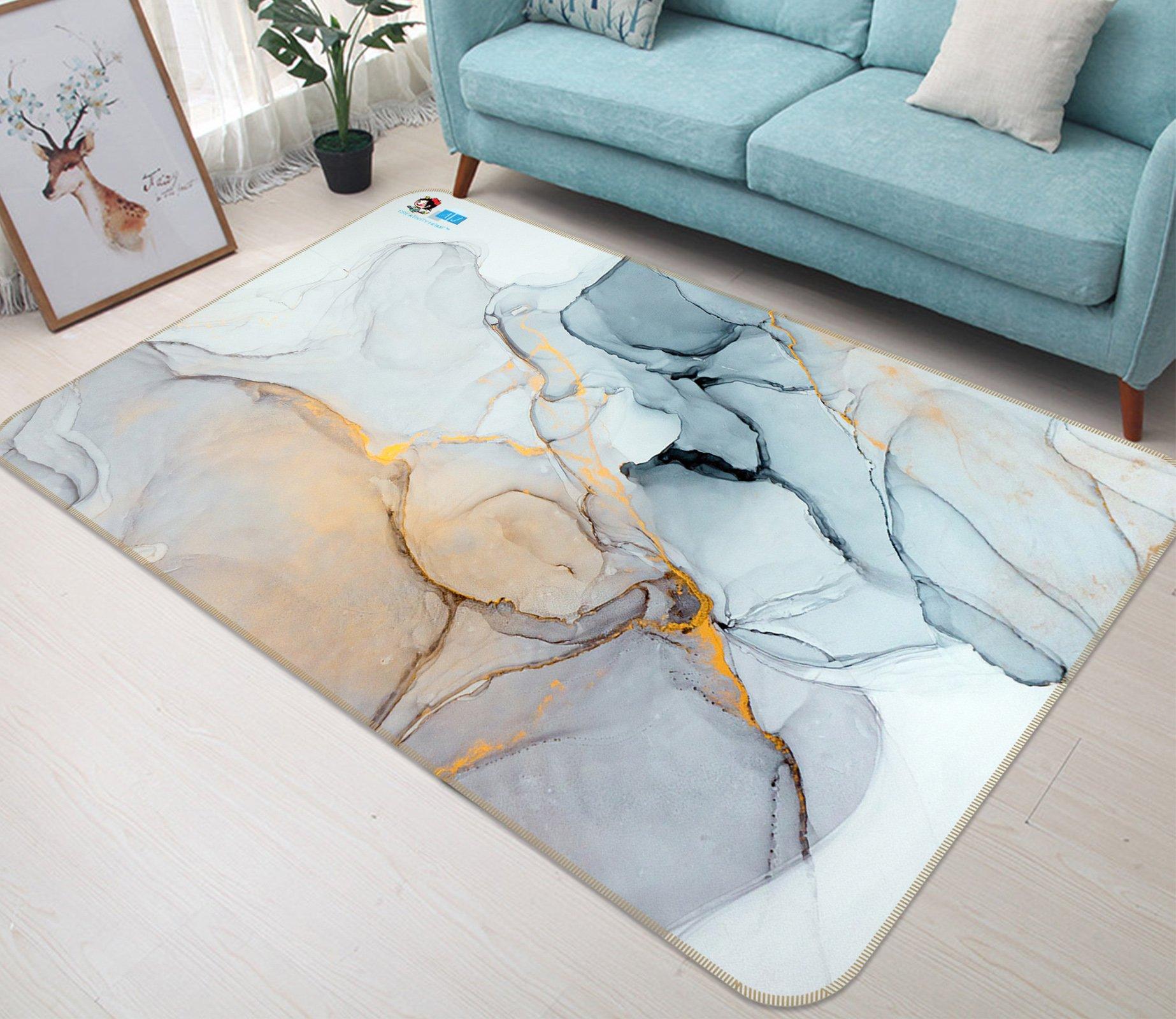 3D Orange Pattern 1584 Non Slip Rug Mat Mat AJ Creativity Home 