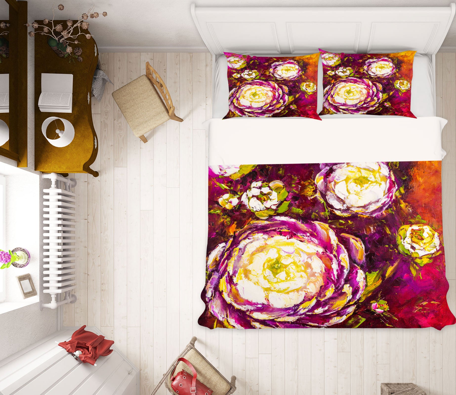 3D Purple Flower 494 Skromova Marina Bedding Bed Pillowcases Quilt