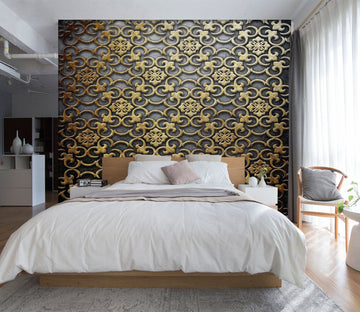 3D Golden Pattern 1715 Wall Murals Wallpaper AJ Wallpaper 2 