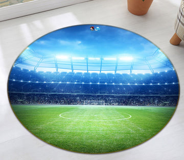 3D Court 72119 Round Non Slip Rug Mat