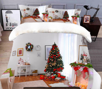 3D Christmas Tree 45167 Christmas Quilt Duvet Cover Xmas Bed Pillowcases