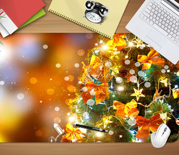 3D Tree Bowknot 51175 Christmas Desk Mat Xmas