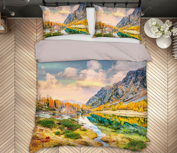 3D Arpy Lake Reflections 008 Marco Carmassi Bedding Bed Pillowcases Quilt