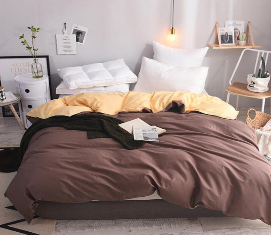 3D Brown 3094 Bed Pillowcases Quilt