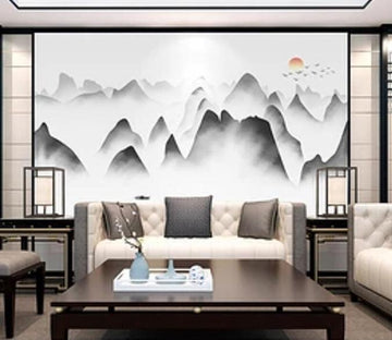 3D Misty Valley 381 Wall Murals Wallpaper AJ Wallpaper 2 